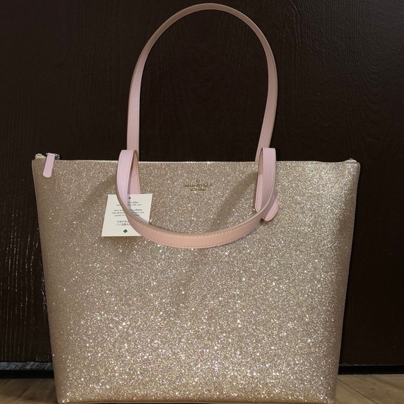 Kate Spade LARGE JOELEY rose gold tote 😍 - Picture 2 of 8